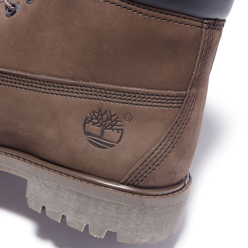Botas de Nieve Timberland Hombre 6-Inch Premium Waterproof Marrones - Chile HOZ-860517